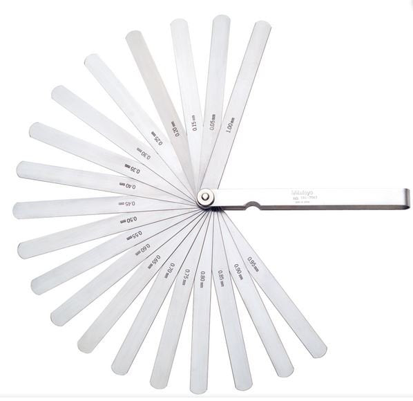 Mitutoyo 184-304S Feeler Gauge 20 Leaves 0.05-1mm