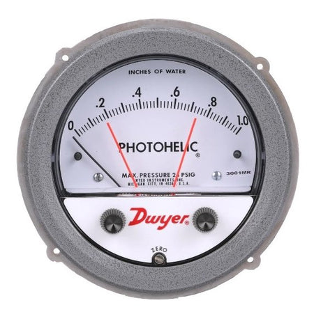Dwyer Instruments 3015MR | Pressure Switch/Gauge | Range 0-15