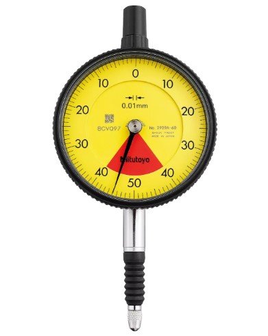 Mitutoyo 2929AB-60 | Dial Gauge | Flat Back | ISO Type | Series 2 | One Revolution | Graduation 0.01mm | Range 0.8 mm