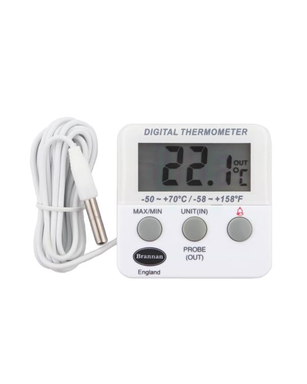 Brannan 22/420/3 | Twin Reading Max Min Thermometer | 2 m External Sensor, -50 to +70 °C - generaltechuae