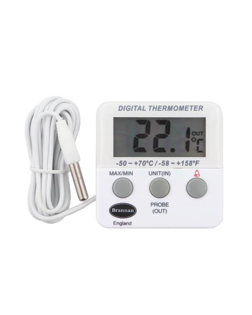 Brannan 22/420/3 | Twin Reading Max Min Thermometer | 2 m External Sensor, -50 to +70 °C - generaltechuae