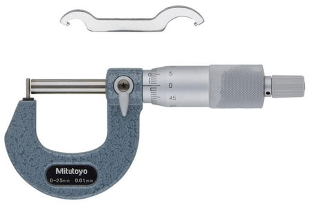 Mitutoyo 115-302 Tube Micrometer Pin Anvil Flat Spindle, 0-25mm