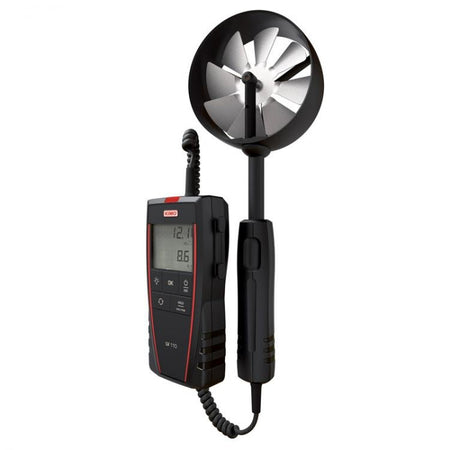 Vane probe thermo-anemometer, Range 0.30 m/s ... 35.00 m/s