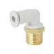 SMC KQ2L08-03NS | Elbow Fitting | Series KQ2 | Connection R 3/8 | Tube Size 8mm