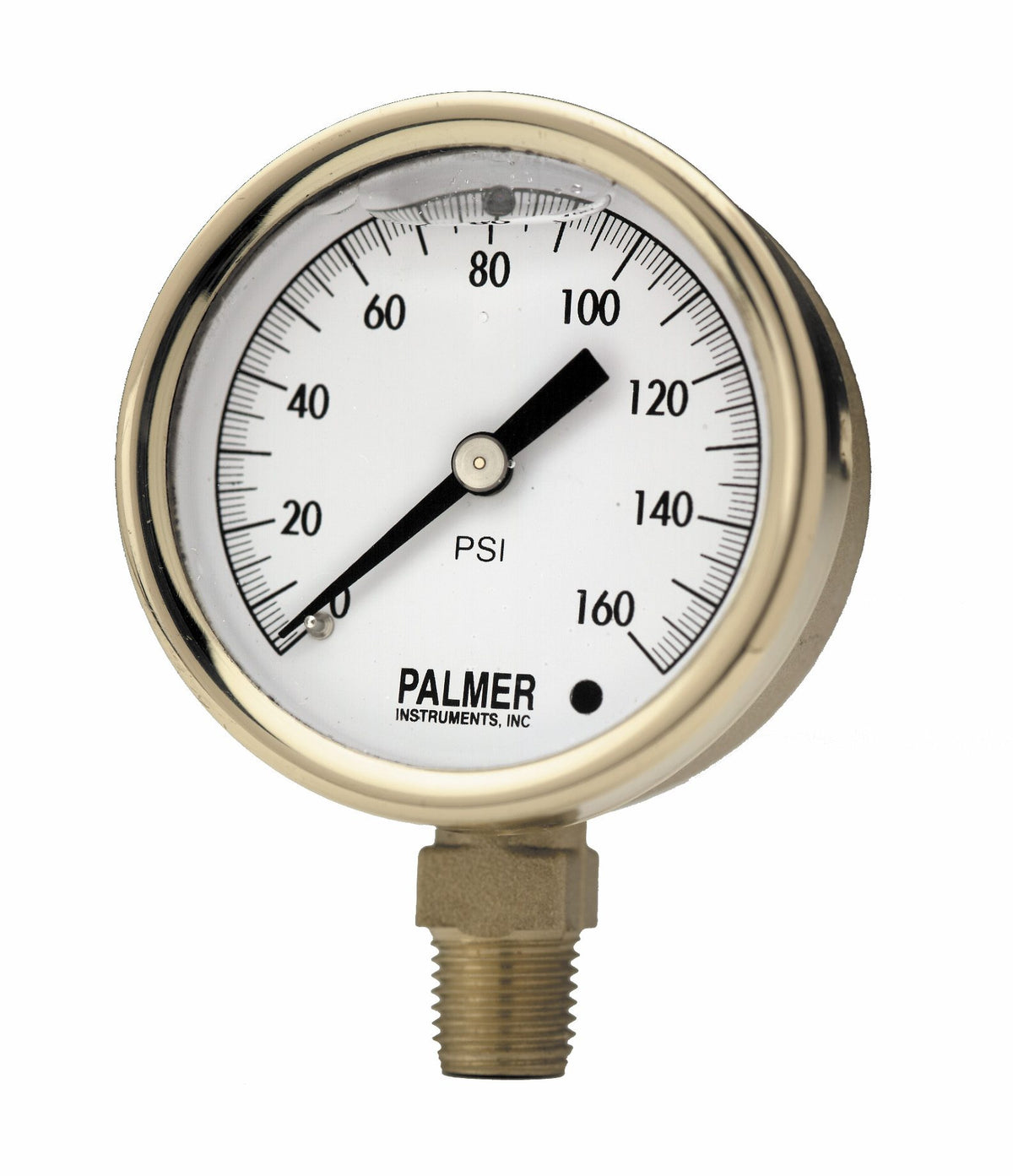 Palmer Wahl BB_Series | Brass Case Glycerin Filled Pressure Gauges | 2.5 in, 15 to 10,000 psi - generaltechuae