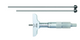 Mitutoyo 129-110 Depth Micrometer, Interchangeable Rods 0-75mm, 63mm Base