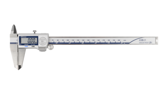 Mitutoyo 500-734-20 Digital ABS Caliper CoolantProof IP67 In/Met, 0 - 200 mm (0 - 8")