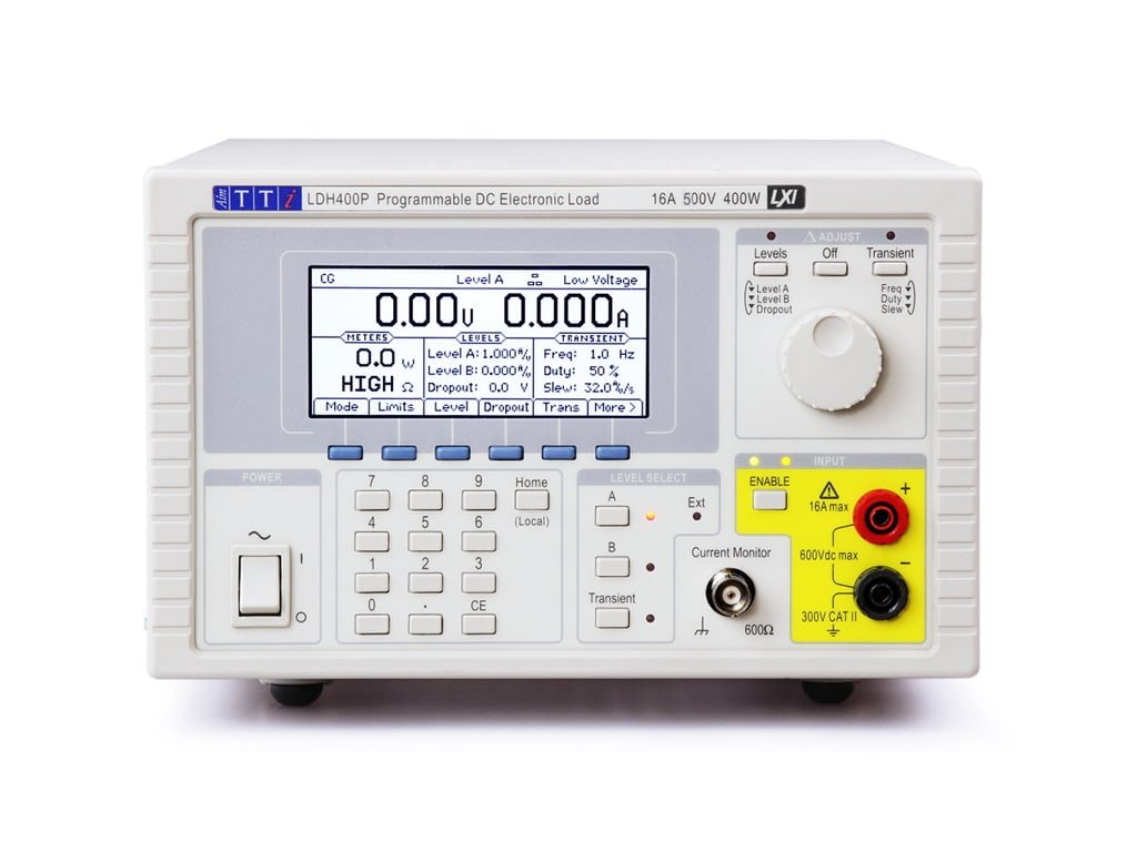 TTi LDH400P |  500V, 16A, 400W |  Electronic DC Load