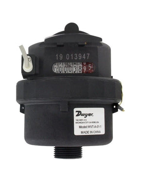 Dwyer Instruments WVT-A-01-1 | 1/2" NPT plastic rotary piston water meter | With pulse output