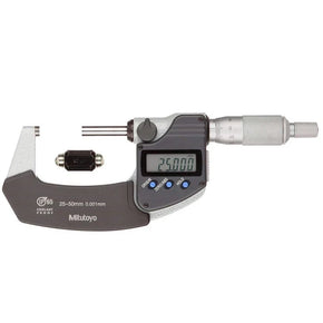 Mitutoyo 293-231-30: Micrometer 25-50mm, IP65, Ratchet Stop, SPC