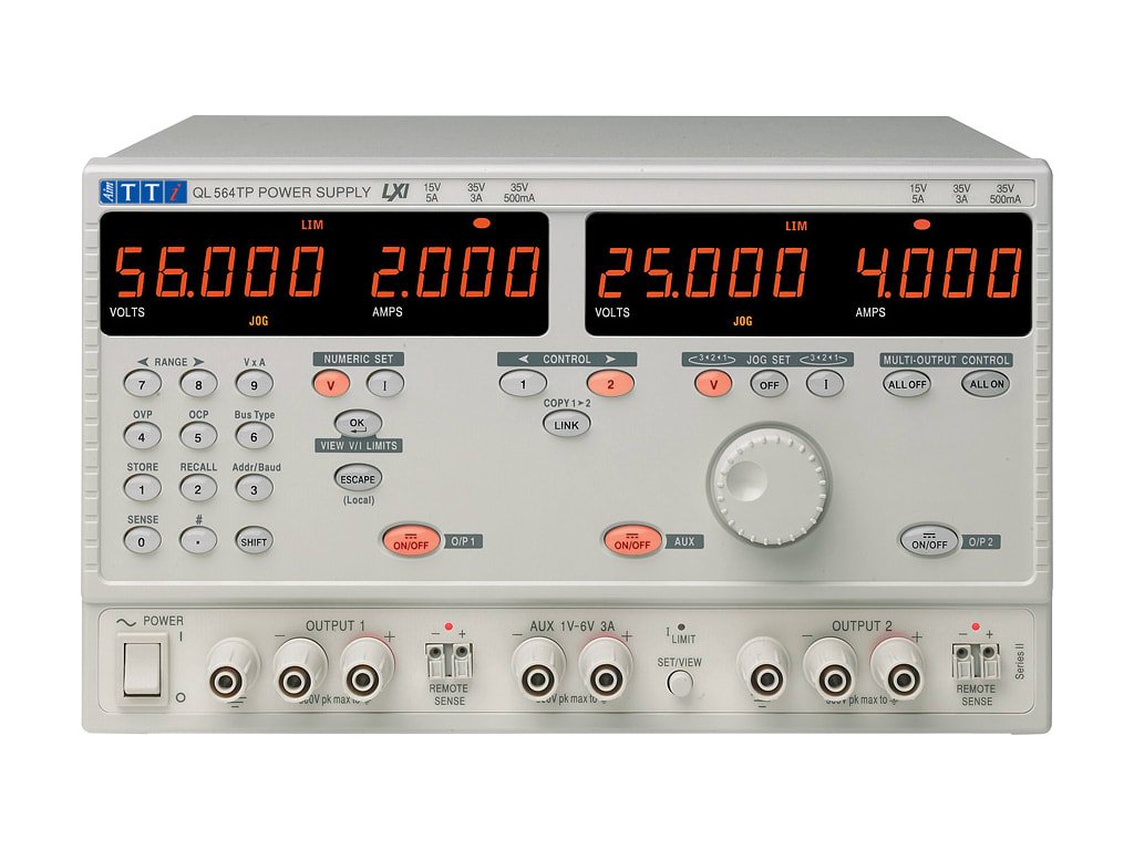 TTi QL564TP SII | Linear Regulated Precision Power Supply | Dual QL564 plus 1-6V/3A LXI/USB/RS232/GPIB