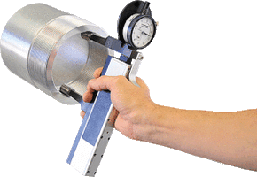 GAGEMAKER PG-6001-1, 9"– 16" (228.6 mm – 406.4 mm) RANGE, .0001" RESOLUTION, 1/2 TRAVEL, 2½” REACH, INTERNAL THREAD ROLL GAGE
