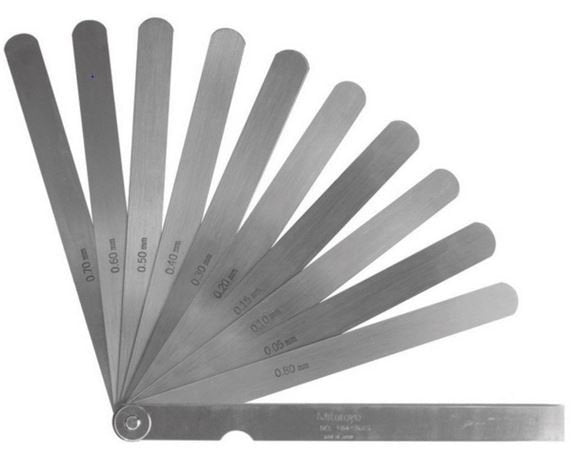 Mitutoyo  184-308S Feeler Gauge 10 Leaves 0.05 0.8mm