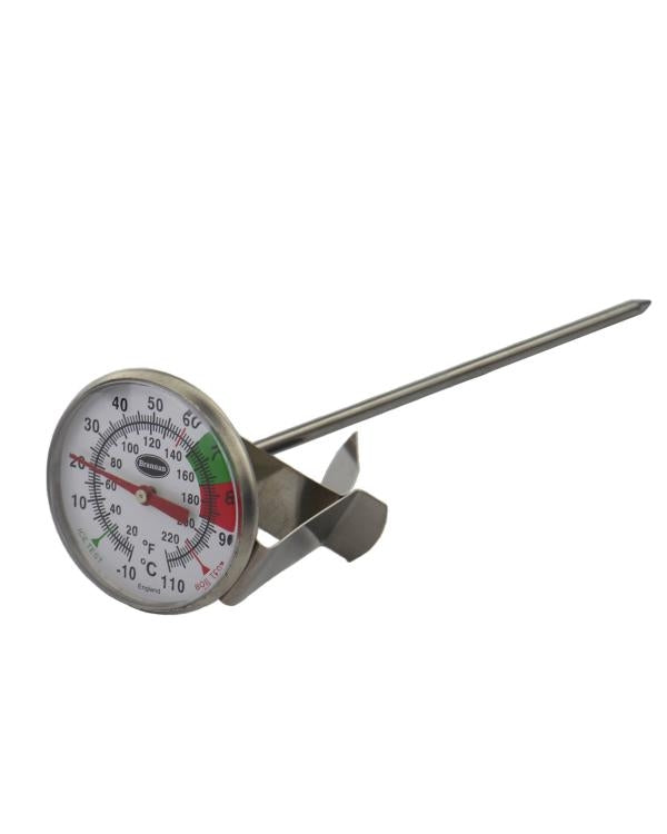 Brannan 31/151/0 | Milk & Coffee Frothing Thermometer | 175 mm Probe, -10 to 110 °C - generaltechuae