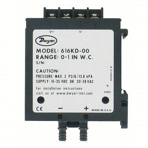 Differential Transmitter | Range 0 in wc to 20 in wc | For Surface-Mounting | 0 to 10V DC/0 to 5V DC