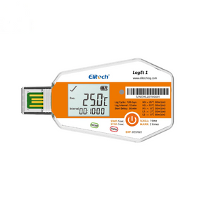 Elitech LogEt 1 |  Temperature Data Logger  | Single Use PDF Report USB Port 16000 Points