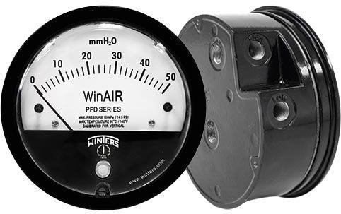 Winters PFD40218C | WinAIR Differential Gauge | PFD SERIES 0/500 PA 1/8'' NPT 2% ACCURACY, C