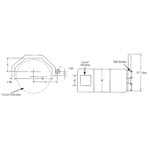 Flexbar 13251 | Small Chuckguard Lathe Chuck Shield | Chucks up to 20 in - generaltechuae (2)