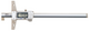 Mitutoyo 571-265-20 Digital Coolant Proof Hook End Depth Gauge 10 - 210 mm (0 - 200 mm) / .4 - 8.4" (0 - 8")