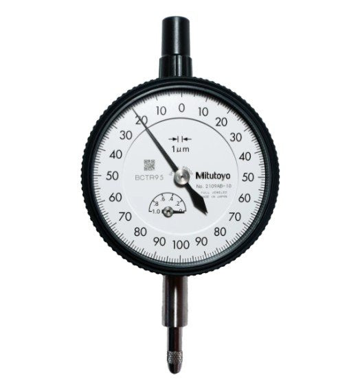 Mitutoyo 2109A-11 | Dial Gauge | Flat Back | ANSI/AGD Type | Jewelled Bearing | Graduation 0.001 mm | Range 1 mm
