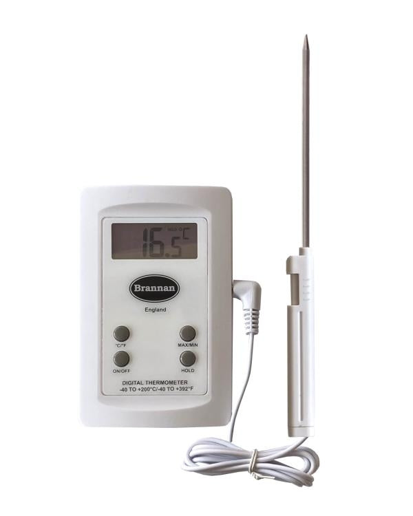 Brannan 38/650/0 | Hand Held Digital Test Thermometer | -40 to +200 °C, 100 mm probe on 1 m lead - generaltechuae