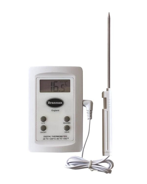 Brannan 38/650/0 | Hand Held Digital Test Thermometer | -40 to +200 °C, 100 mm probe on 1 m lead - generaltechuae
