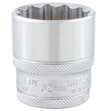 Kennedy-Pro KEN5827130K |  1/2in. Drive, Bi-Hexagon Socket | 32mm, Metric, 12 Point