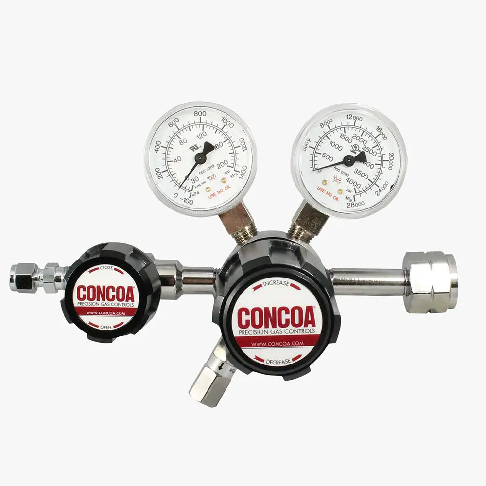 CONCOA 401 Series | Ultra-High Purity Single Stage Regulator | Metal Diaphragm Seal, 15-500 PSIG Ranges