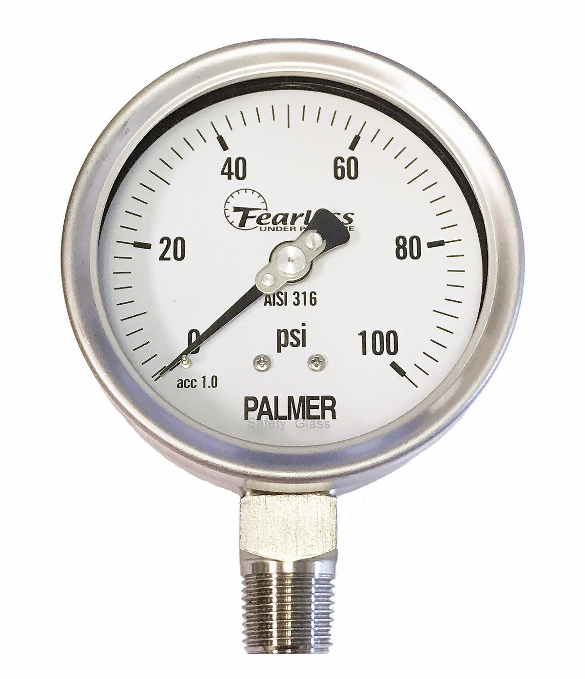 Palmer Wahl SF_Series | Fearless All Stainless Steel Pressure Gauges | 4 in, IP65 - generaltechuae
