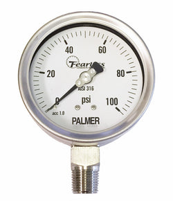 Palmer Wahl SF_Series | Fearless All Stainless Steel Pressure Gauges | 4 in, IP65 - generaltechuae
