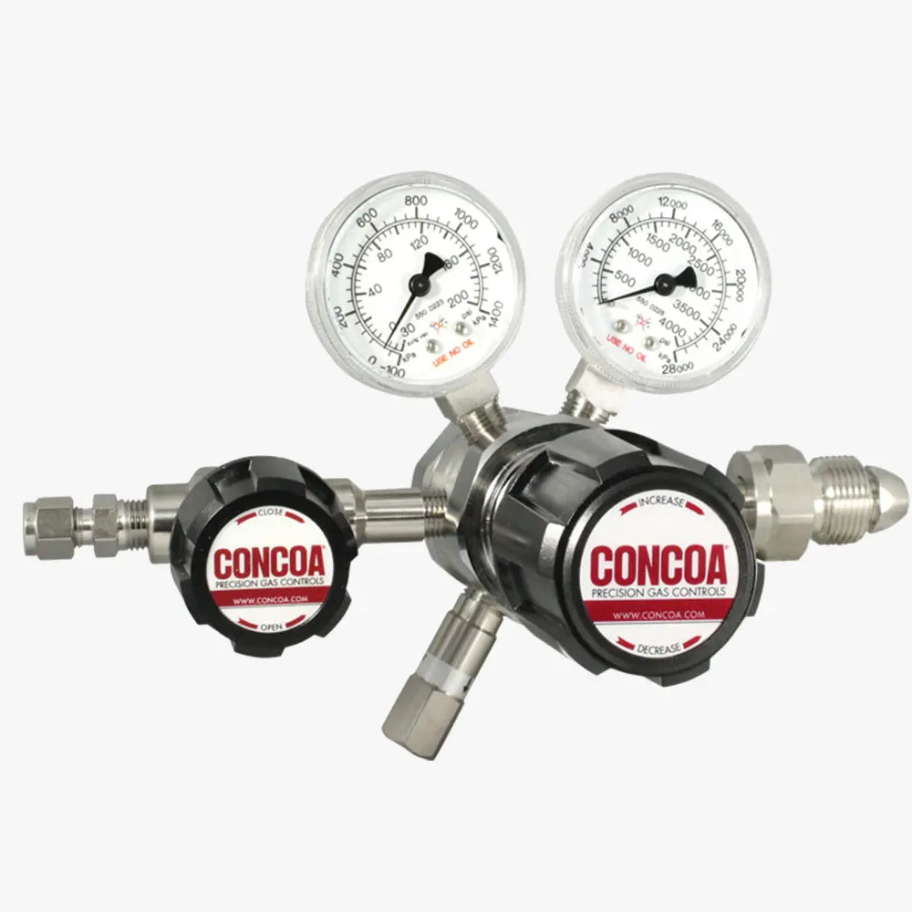 CONCOA 432 Series | Stainless Steel Toxic Gas Regulator | 316L Stainless, 3000 PSIG Inlet