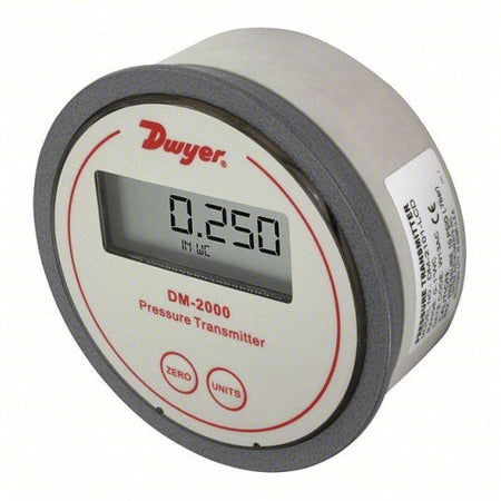 Differential Transmitter |  For Round Cutouts, 4.75 in Dia. | 4 to 20mA DC | Range 0 in wc to 3 in wc,