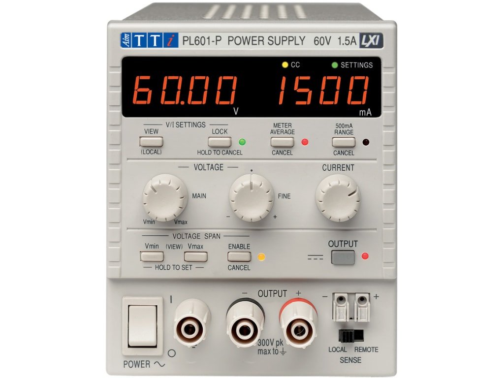 Aim TTi PL601-P  | Single 0-60V/0-1.5A USB/RS232/LAN(LXI)/Analog