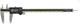 Mitutoyo 500-167-30 Digital ABS AOS Caliper, OD Carb. Jaws, Inch/Metric, 0 - 300 mm (0 - 12")