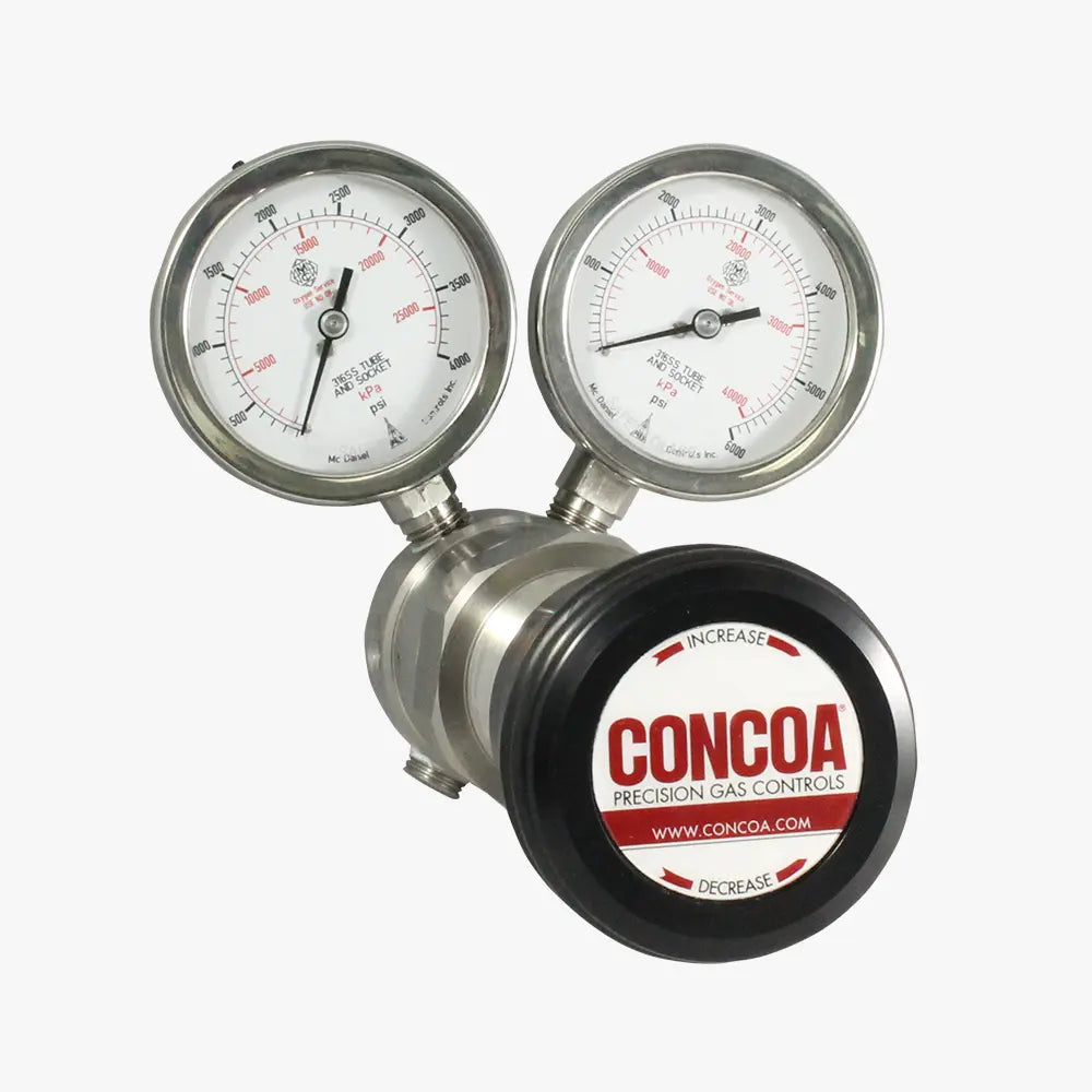 CONCOA 493 Series | Piston Cylinder Regulator | 6000 PSIG Inlet, 316L Stainless Steel
