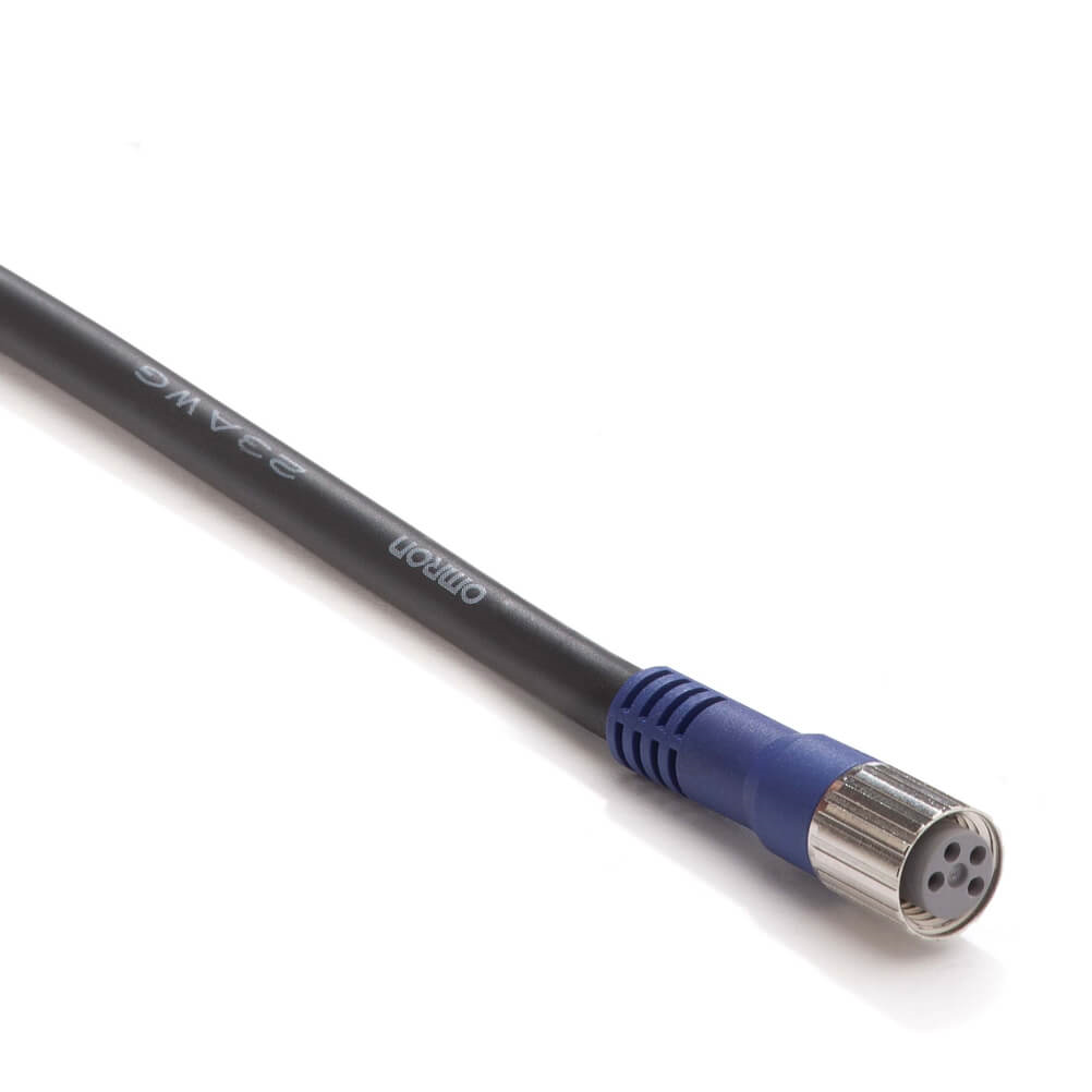 OMRON  XS3F-LM8PVC4S5M  | Sensor connector, M8 4-wire, Straight female connector, PVC, 5m