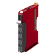 OMRON X-SIH400 | 4 Digital Safety Inputs, PNP 24 VDC, high connectivity unit, screwless push-in connector, 12 mm wide