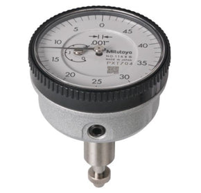 Mitutoyo 1168A | Dial Gauge | ANSI/AGD Type | Series 1 | Back Plunger Design | Reverse Dial Face | Graduation 0.001inch | Range 0.2inch