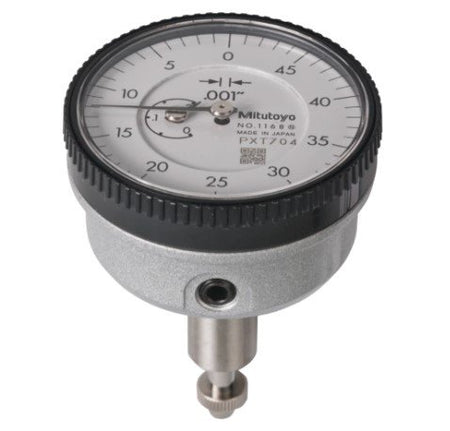 Mitutoyo 1168A | Dial Gauge | ANSI/AGD Type | Series 1 | Back Plunger Design | Reverse Dial Face | Graduation 0.001inch | Range 0.2inch