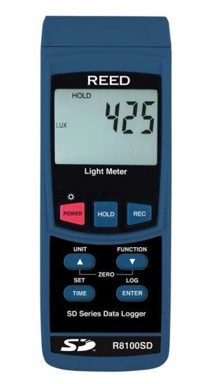 REED R8100SD Data Logging Light Meter