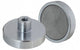 Shallow Pot Magnets with Threaded Hole | Ferrite (Ceramic)