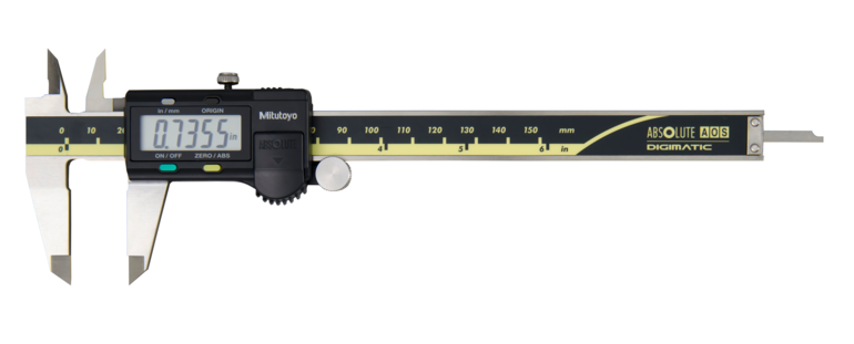 Mitutoyo 500-171-30 Digital ABS AOS Caliper Inch/Metric, 0 - 150 mm (0 - 6")