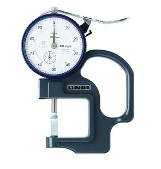 Mitutoyo 7315 Dial Indicator Thickness Gauge 0-10mm, 0.01mm, Groove Depth