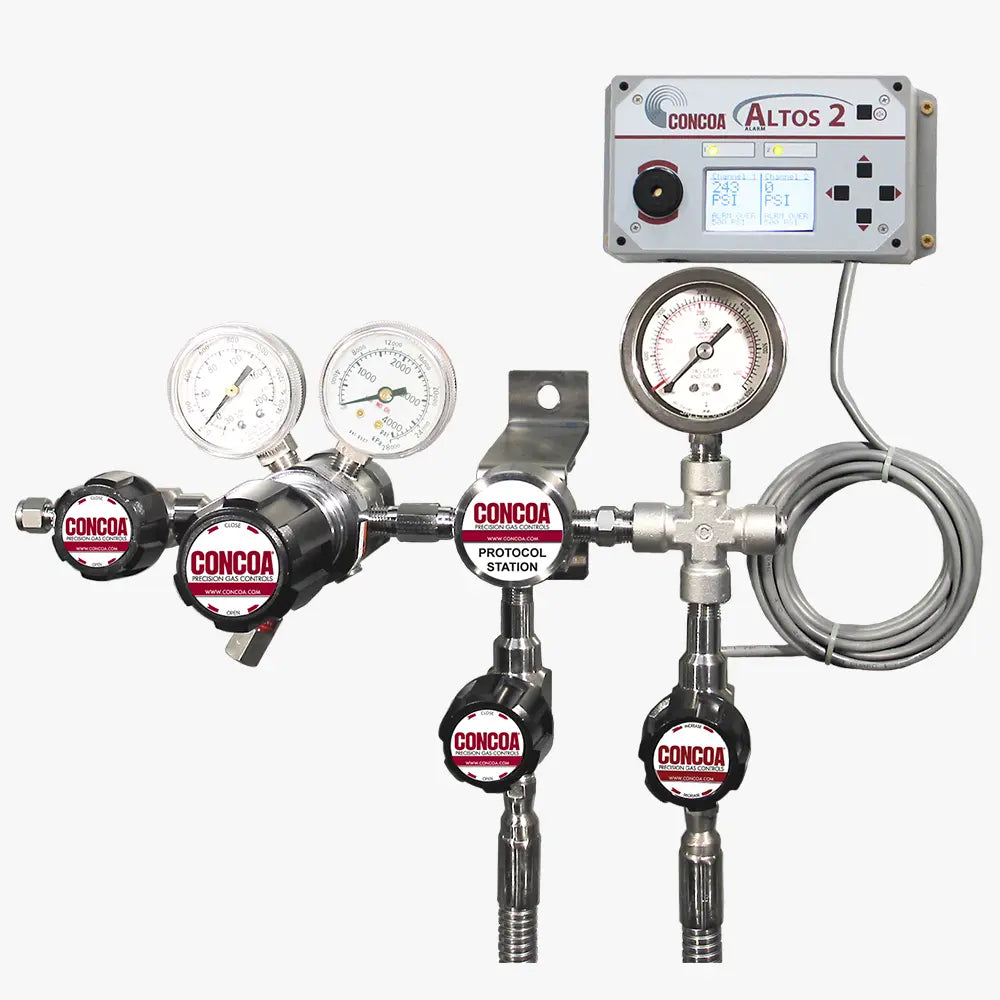 CONCOA 5290152-01-CONH | 529 Series Protocol Switchover Alarm Station | Chrome-Plated Brass, 400 PSIG