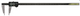 Mitutoyo 550-225-10 Digital ABS Caliper with Nib Style Jaws, Inch/Metric, 0-24"/0-600mm