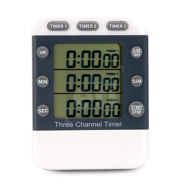 ETI Three Channel Kitchen Timer with alarm
