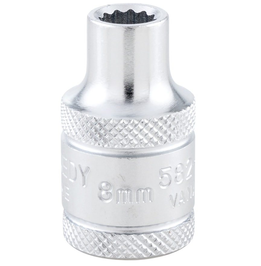 Kennedy-Pro KEN5826900K |  1/2in. Drive | Bi-Hexagon Socket | 8mm, Metric, 12 Point