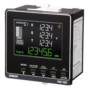 OMRON KM-N3-FLK | Multi-circuit compact power monitor device for on panel installation