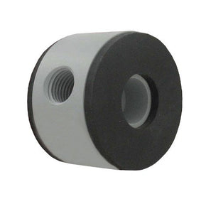 Dwyer Instruments PE-C-2 | PVC orifice plate flowmeter | 1" line size | 0.520" bore | 0.49 Beta | Water capacity: 100" d.p. W/C | 9.63 GPM flow; air capacity: 34.2 SCFM @ 14.7 psia | 54.92 SCFM @ 20 psig | 102.09 SCFM @ 100 psig; 1 lb