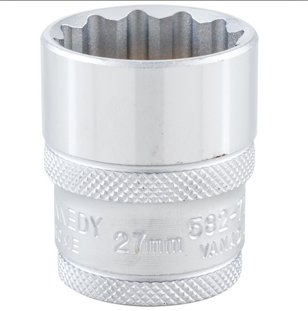 Kennedy-Pro KEN5827090K |  1/2in. Drive |  Bi-Hexagon Socket | 27mm, Metric, 12 Point
